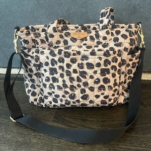 TwelveLittle Carry Love Diaper Bag Tote in Leopard Print